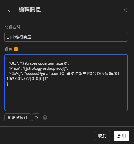 TradingView 編輯訊息 · 正式訊息